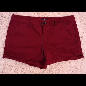 Burgundy Midi Short